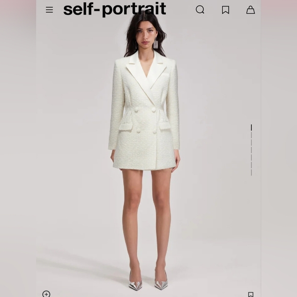 Self-Portrait Dresses & Skirts - NWT Self portrait boucle dress